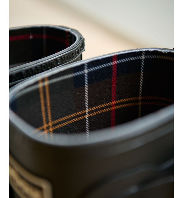 Rouge vif「【Barbour/バブアー】レインロングブーツ/シーズンレス/梅雨/ロングブーツ」|レインシューズ|