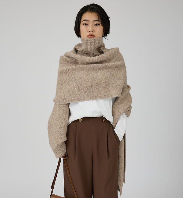 Rouge vif「【IRONING/アイロニング】high neck 2way muff ハイネッ」|ニット・セーター|