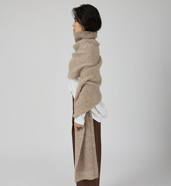 Rouge vif「【IRONING/アイロニング】high neck 2way muff ハイネッ」|ニット・セーター|