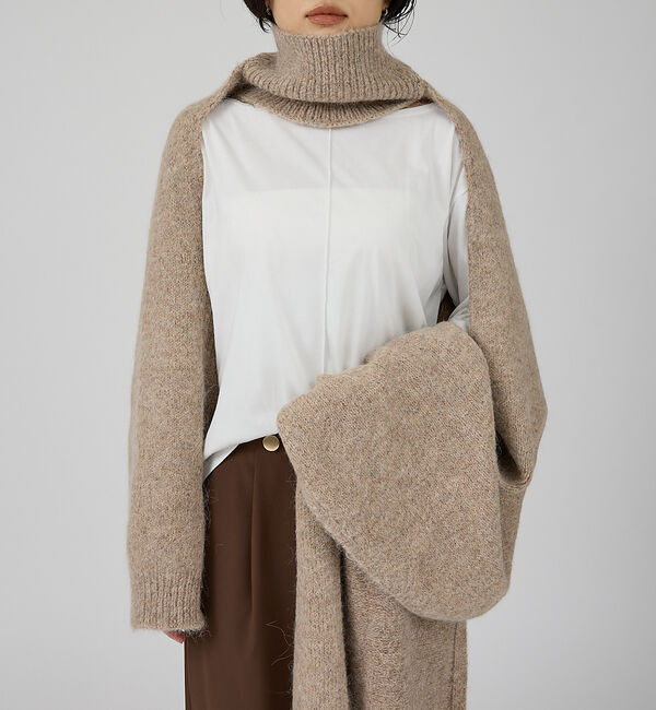 Rouge vif「【IRONING/アイロニング】high neck 2way muff ハイネッ」|ニット・セーター|