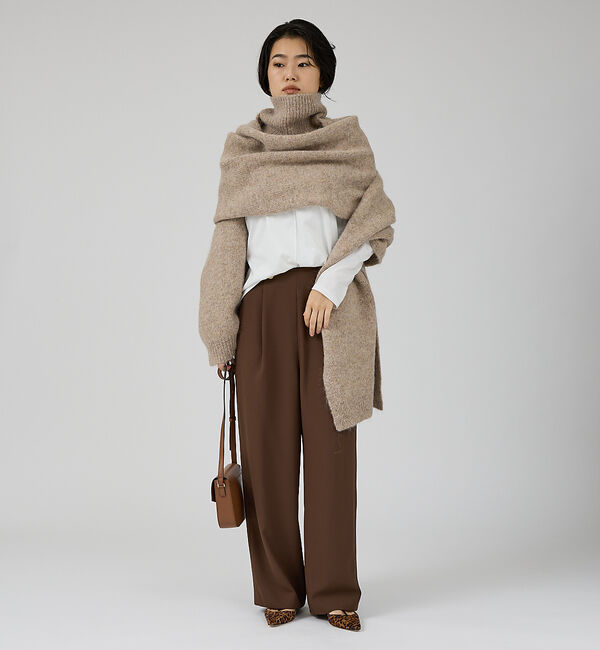 Rouge vif「【IRONING/アイロニング】high neck 2way muff ハイネッ」|ニット・セーター|