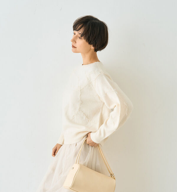 Rouge vif「【一部店舗限定】フェザーラインニットプルオーバー」|ニット・セーター|