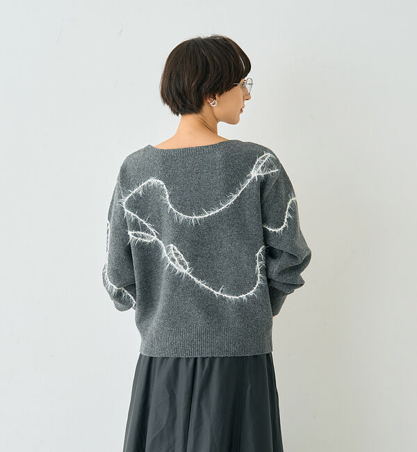 Rouge vif「【一部店舗限定】フェザーラインニットプルオーバー」|ニット・セーター|