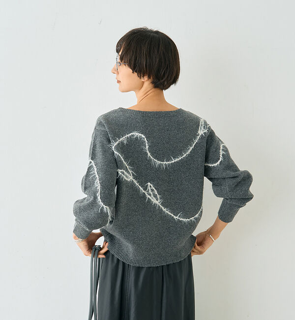 Rouge vif「【一部店舗限定】フェザーラインニットプルオーバー」|ニット・セーター|