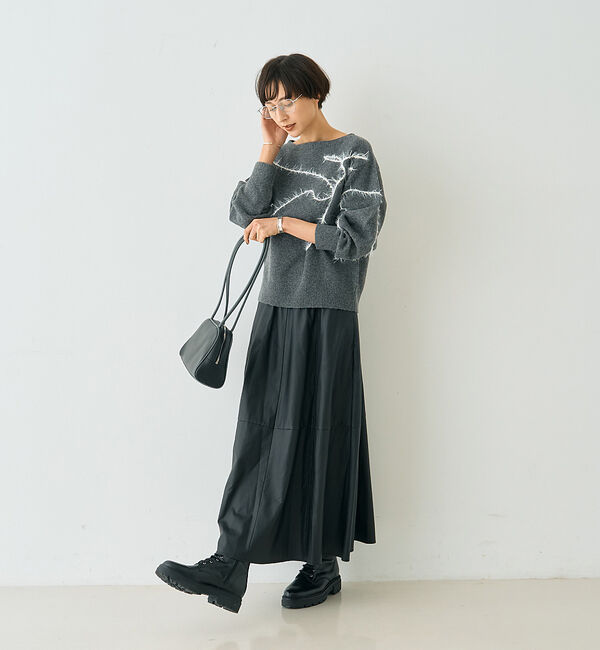 Rouge vif「【一部店舗限定】フェザーラインニットプルオーバー」|ニット・セーター|