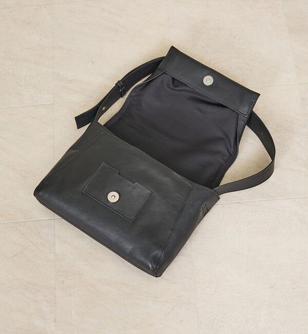 Rouge vif「【YArKA/ヤーカ】ふんわりフラップショルダーバッグ / 本革 / レザー /」|ショルダー・メッセンジャー|