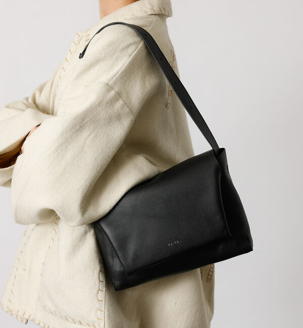 Rouge vif「【YArKA/ヤーカ】ふんわりフラップショルダーバッグ / 本革 / レザー /」|ショルダー・メッセンジャー|