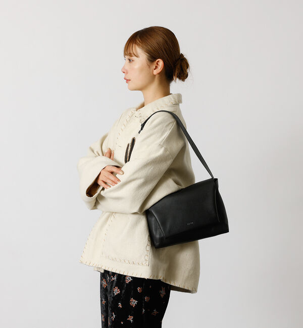 Rouge vif「【YArKA/ヤーカ】ふんわりフラップショルダーバッグ / 本革 / レザー /」|ショルダー・メッセンジャー|