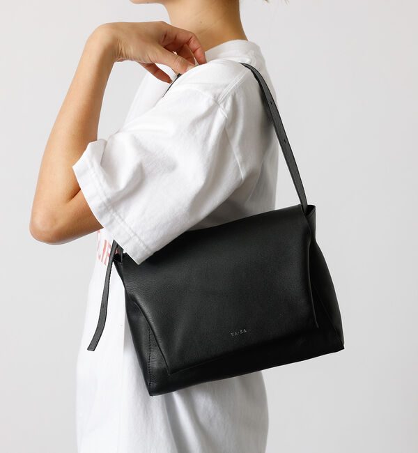 Rouge vif「【YArKA/ヤーカ】ふんわりフラップショルダーバッグ / 本革 / レザー /」|ショルダー・メッセンジャー|