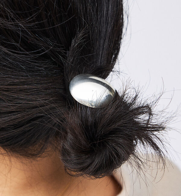 Rouge vif「【MC STUDIO/エムシースタジオ】オーバル ヘアカフ」|ヘアバンド|シルバー