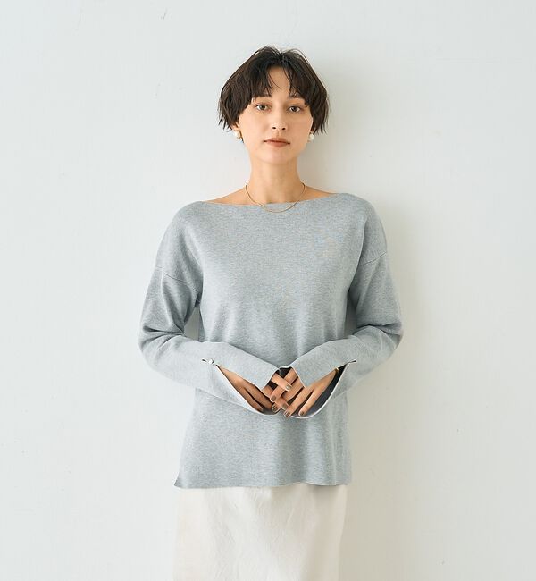 Rouge vif「スムーススリット ニットプルオーバー」|ニット・セーター|