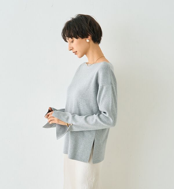 Rouge vif「スムーススリット ニットプルオーバー」|ニット・セーター|