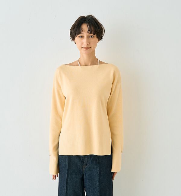 Rouge vif「スムーススリット ニットプルオーバー」|ニット・セーター|