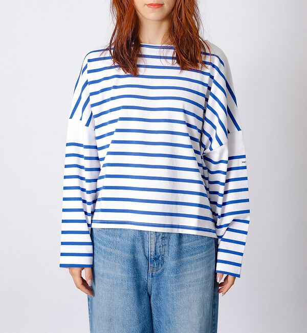 Rouge vif「【MONT KEMMEL/モン ケメル】ワイドバスクシャツ / ボーダーロングス」|Tシャツ・カットソー|