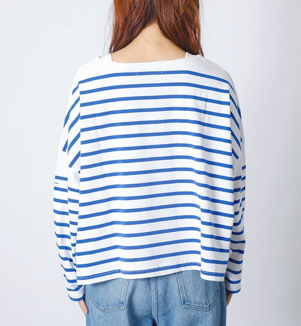 Rouge vif「【MONT KEMMEL/モン ケメル】ワイドバスクシャツ / ボーダーロングス」|Tシャツ・カットソー|