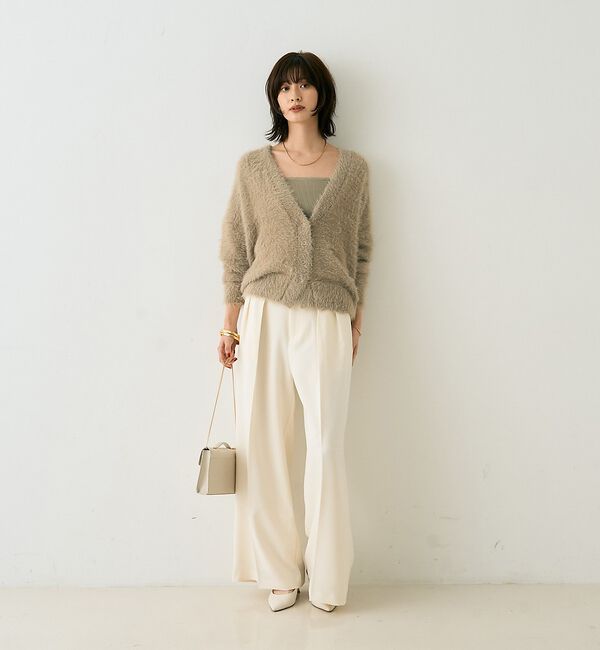 Rouge vif「【新色登場】【一部店舗限定】【3サイズ展開】ベルト付きハイウエストタックパンツ」|その他|