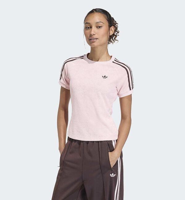 Rouge vif「【adidas/アディダス 】TERRY TOWEL CALI TEE/テリータ」|Tシャツ・カットソー|