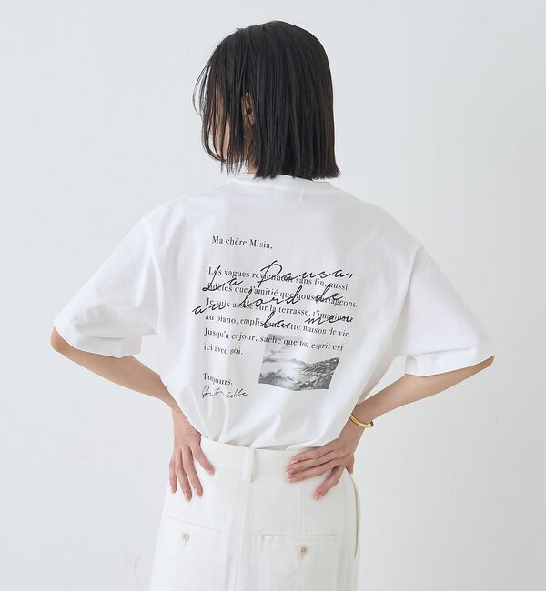Rouge vif「バックフォトグラフィックロゴTシャツ【予約】」|Tシャツ・カットソー|