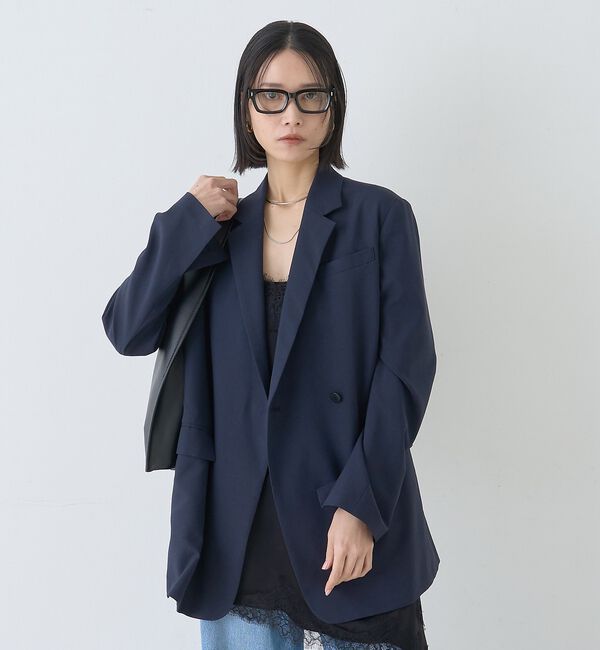 Rouge vif「【セットアップ対応】レースサテンアシンメトリーキャミソール【予約】」|キャミソール|