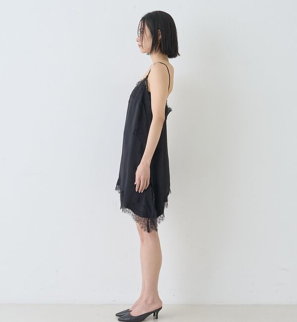 Rouge vif「【セットアップ対応】レースサテンアシンメトリーキャミソール【予約】」|キャミソール|