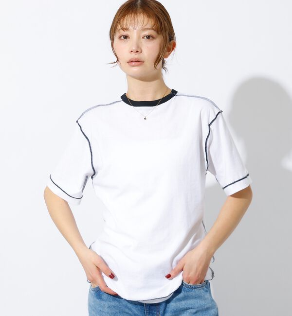 Rouge vif「【HANES/ヘインズ】リバーシブルTシャツ by THE DODO JEAN」|Tシャツ・カットソー|