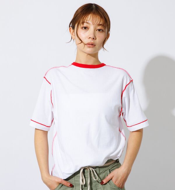 Rouge vif「【HANES/ヘインズ】リバーシブルTシャツ by THE DODO JEAN」|Tシャツ・カットソー|