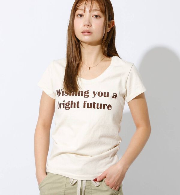 Rouge vif「【MIXTA/ミクスタ】プリント Tシャツ / ロゴTシャツ / 半袖【予約】」|Tシャツ・カットソー|アイボリー