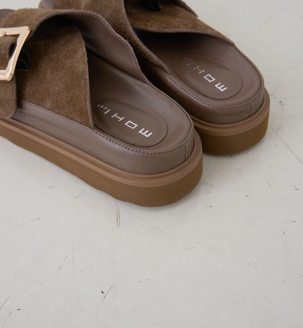 Rouge vif「【MOHI/モヒ】スウェードバックルサンダル【予約】」|サンダル|