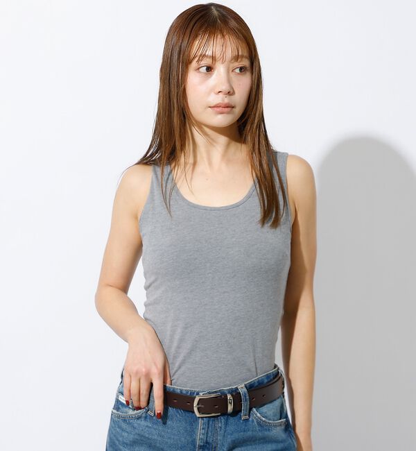 Rouge vif「【Hanes / ヘインズ】カップ付きタンクトップ / ベア天竺 / コットン」|キャミソール|