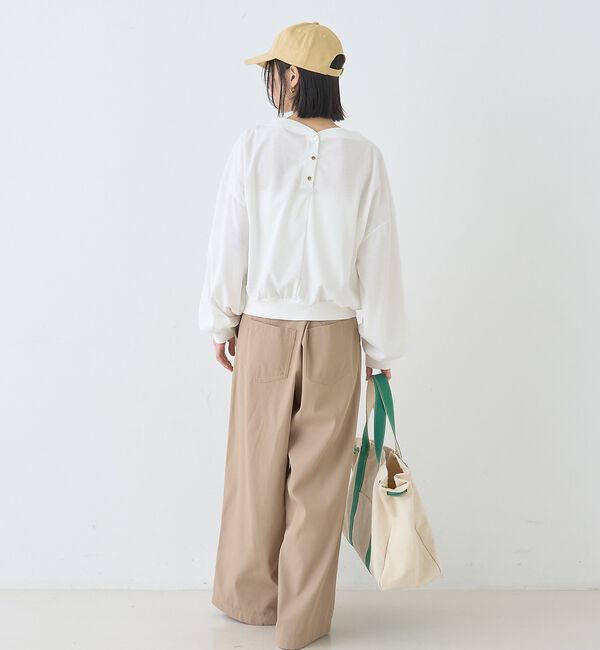 Rouge vif「ポリスパンパフスリーブイージーカットプルオーバー/吸水速乾【予約】」|Tシャツ・カットソー|