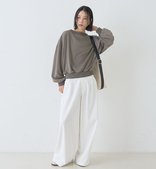 Rouge vif「ポリスパンパフスリーブイージーカットプルオーバー/吸水速乾【予約】」|Tシャツ・カットソー|