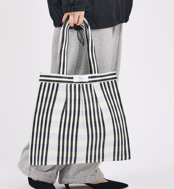 Rouge vif「【Swaraj /スワラージ】タックチュールトートバッグ/光沢【予約】」|トートバッグ|