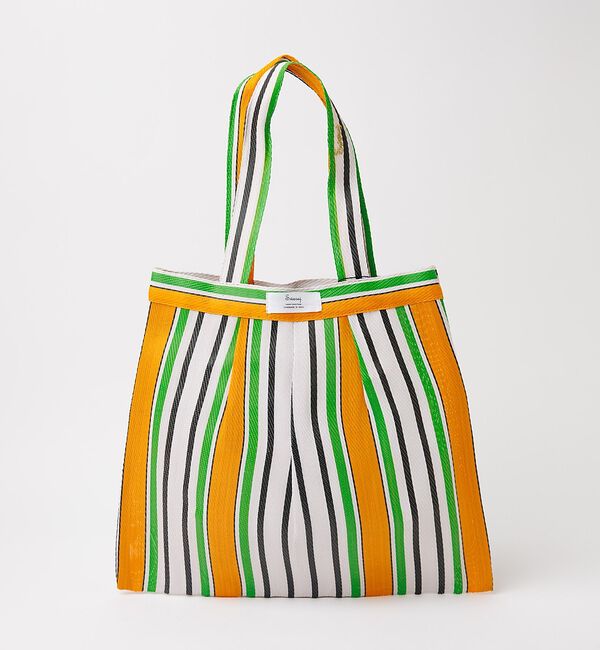 Rouge vif「【Swaraj /スワラージ】タックチュールトートバッグ/光沢【予約】」|トートバッグ|オレンジ