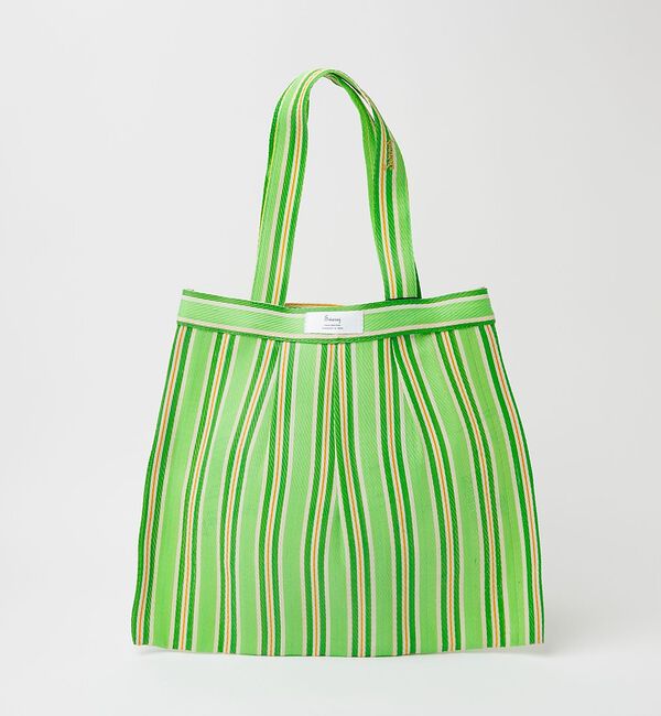 Rouge vif「【Swaraj /スワラージ】タックチュールトートバッグ/光沢【予約】」|トートバッグ|グリーン