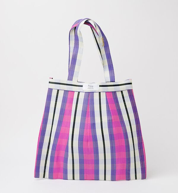 Rouge vif「【Swaraj /スワラージ】タックチュールトートバッグ/光沢【予約】」|トートバッグ|パープル