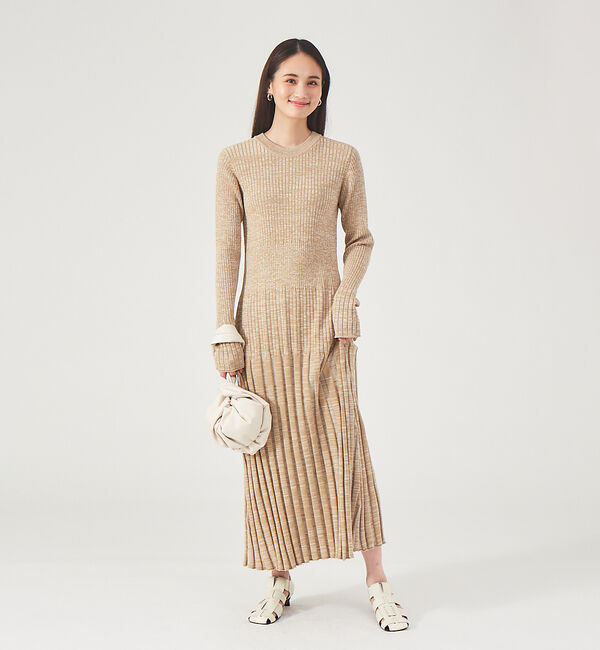 qualite「リブニットワンピース」|ワンピース|