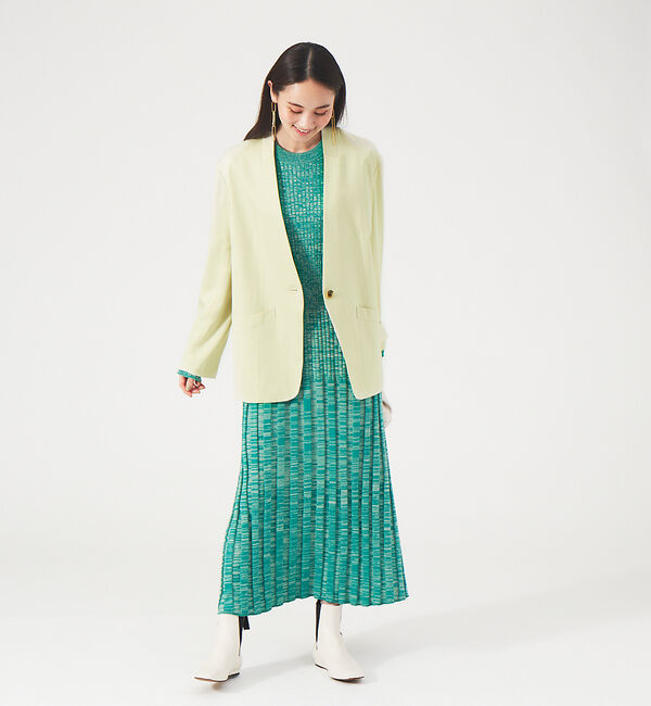 qualite「リブニットワンピース」|ワンピース|