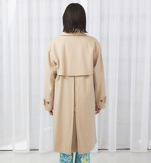 qualite「ウールトレンチコート」|トレンチコート|