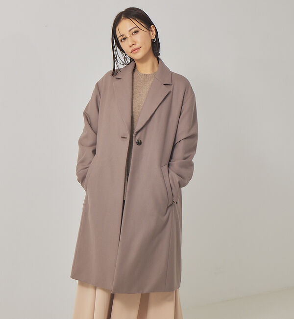 qualite「中綿ウールチェスターコート」|その他|モカ