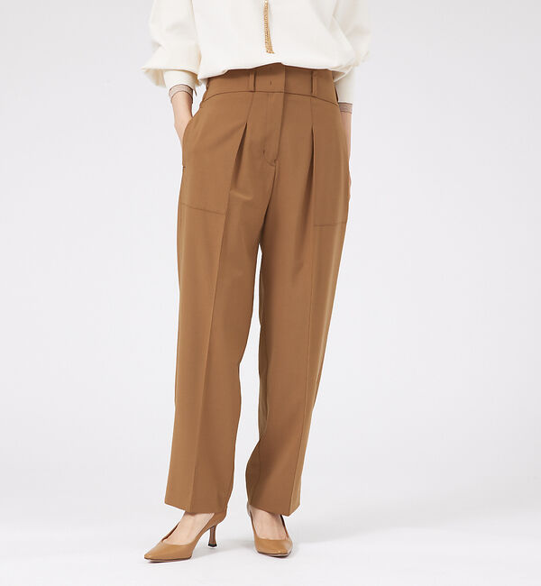 qualite「2WAYウールカーゴパンツ」|その他|キャメル