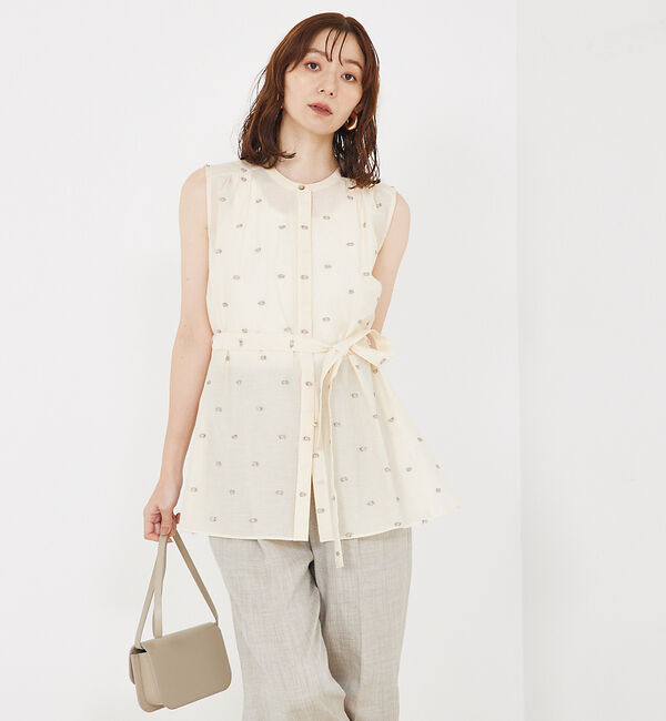 qualite「カットドビーチュニックブラウス」|ワンピース|