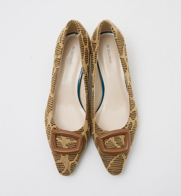 AU BANNISTER「オーナメント ミドルヒールパンプス」|パンプス|