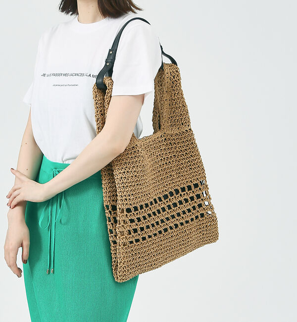 LOWELL things「●SOEUR/ペーパーマルシェ２WAYトートBAG」|トートバッグ|ベージュ