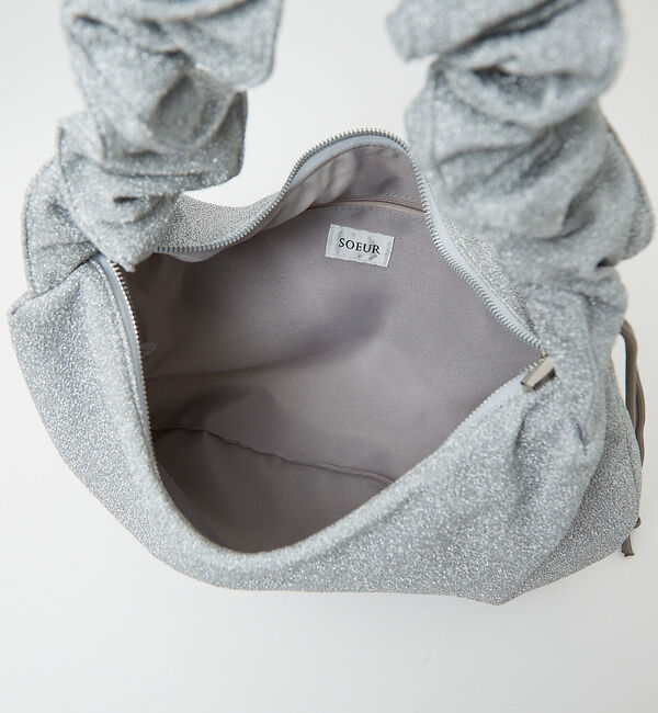 LOWELL things「●SOEUR/ラメニットフリルショルダー」|ショルダー・メッセンジャー|