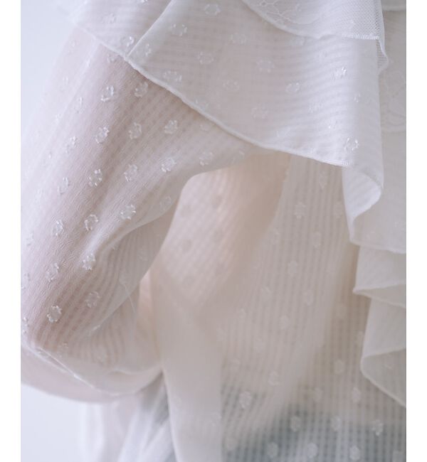 SELFIST「ラッフルドビーストライプブラウス【予約】」|シャツ・ブラウス|