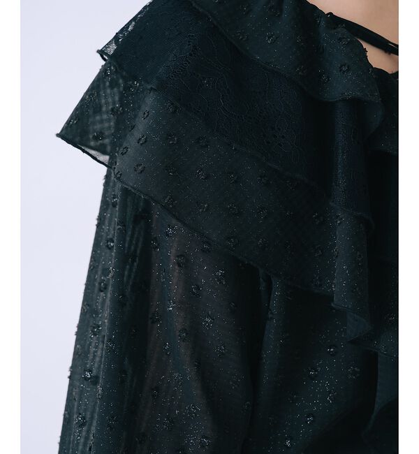 SELFIST「ラッフルドビーストライプブラウス【予約】」|シャツ・ブラウス|