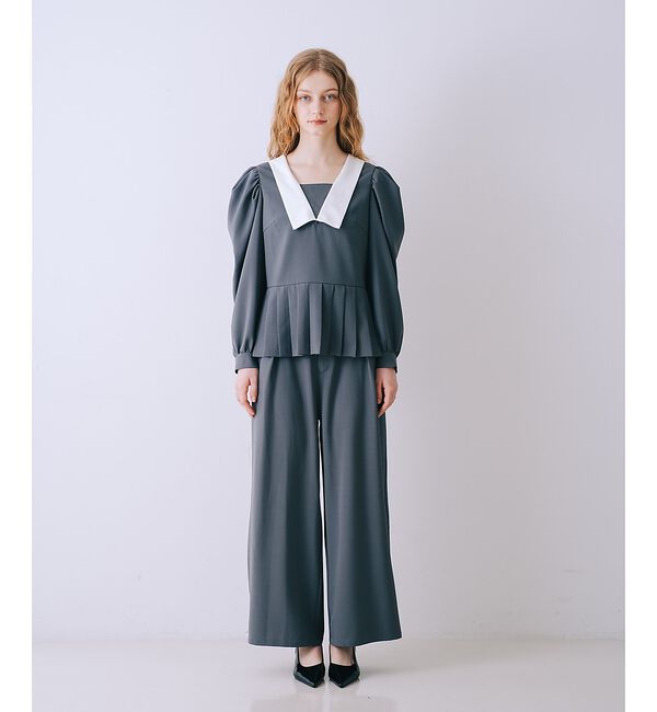 SELFIST「裾プリーツブラウス【予約】」|シャツ・ブラウス|