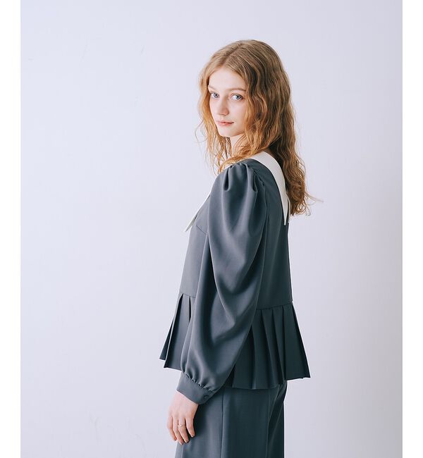 SELFIST「裾プリーツブラウス【予約】」|シャツ・ブラウス|