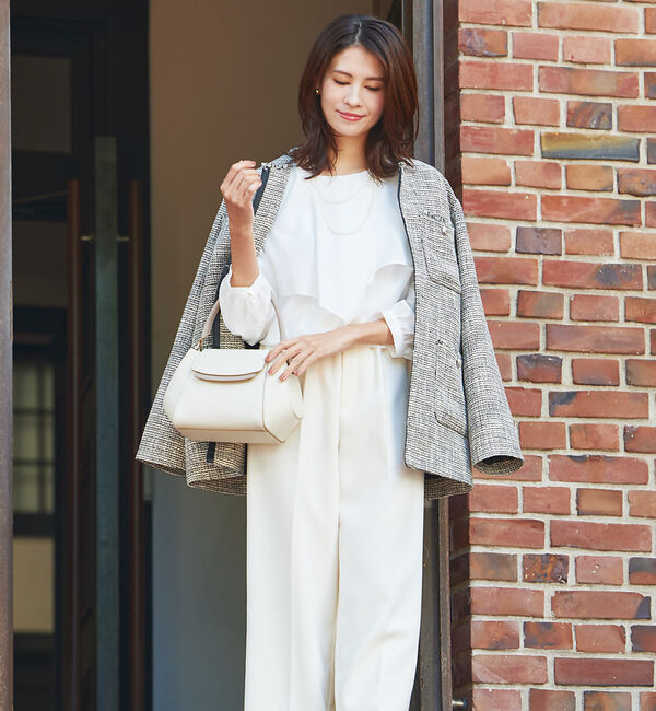 abahouse mavie「ジョーゼットワイドフリルブラウス」|シャツ・ブラウス|