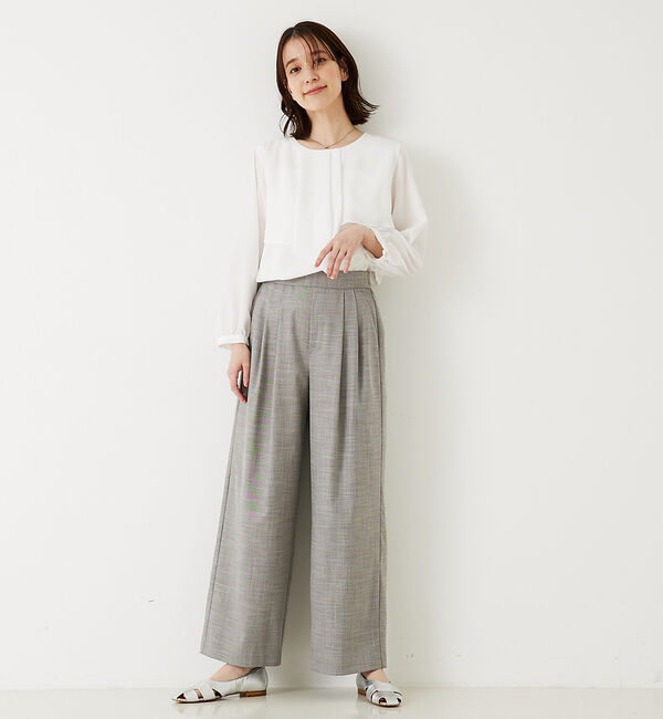 abahouse mavie「ジョーゼットワイドフリルブラウス」|シャツ・ブラウス|